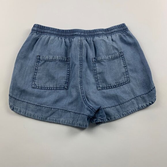 Universal Thread Blue Chambray Denim Pull On Shorts S - Picture 5 of 5